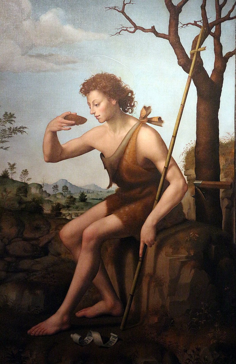 Giovanni Battista si abbevera - Pinacoteca Nazionale di Bologna